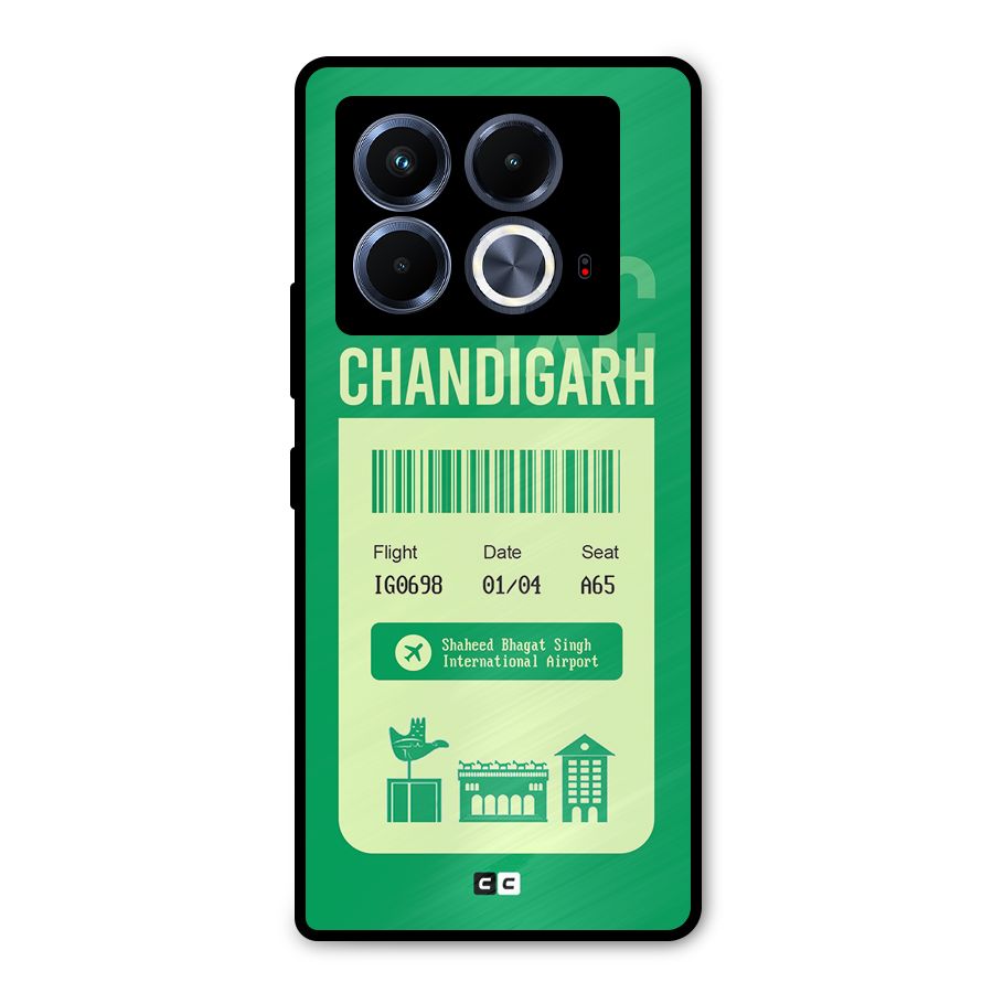 Chandigarh Boarding Pass Metal Back Case for Infinix Note 40 5G