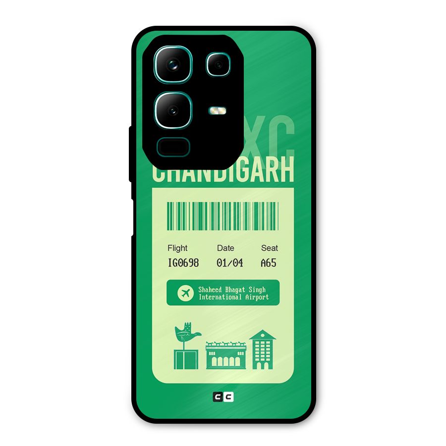 Chandigarh Boarding Pass Metal Back Case for Infinix Note 50x