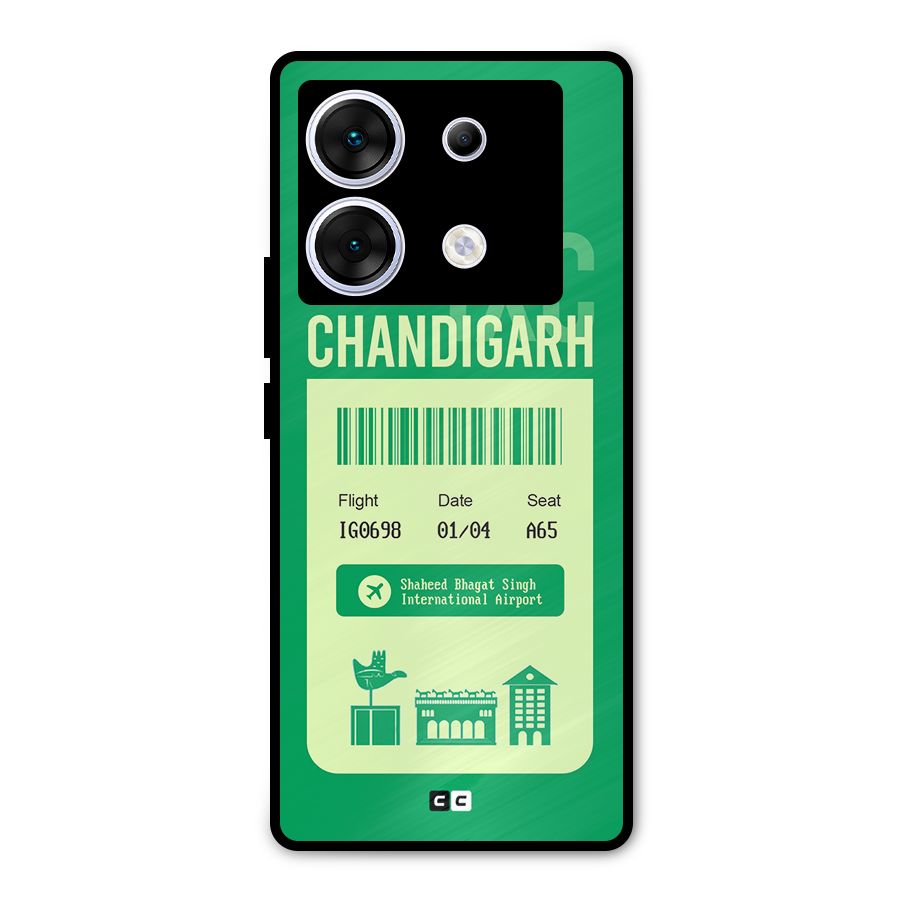 Chandigarh Boarding Pass Metal Back Case for Infinix Zero 30 5G