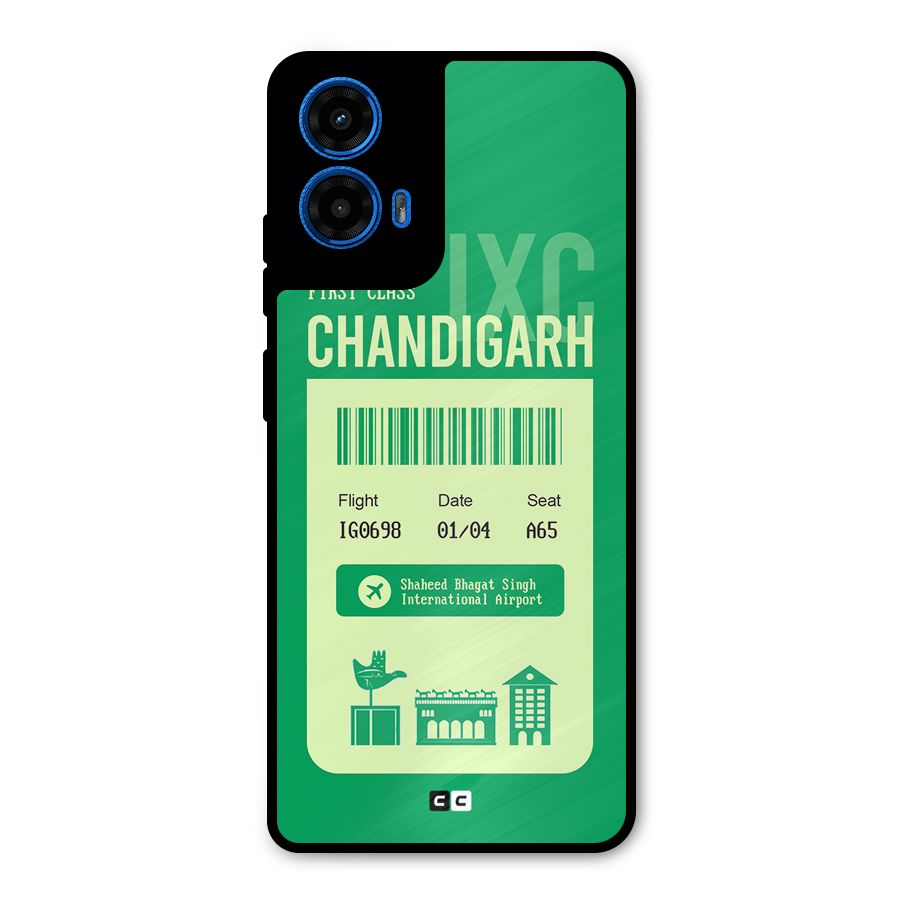 Chandigarh Boarding Pass Metal Back Case for Moto G45