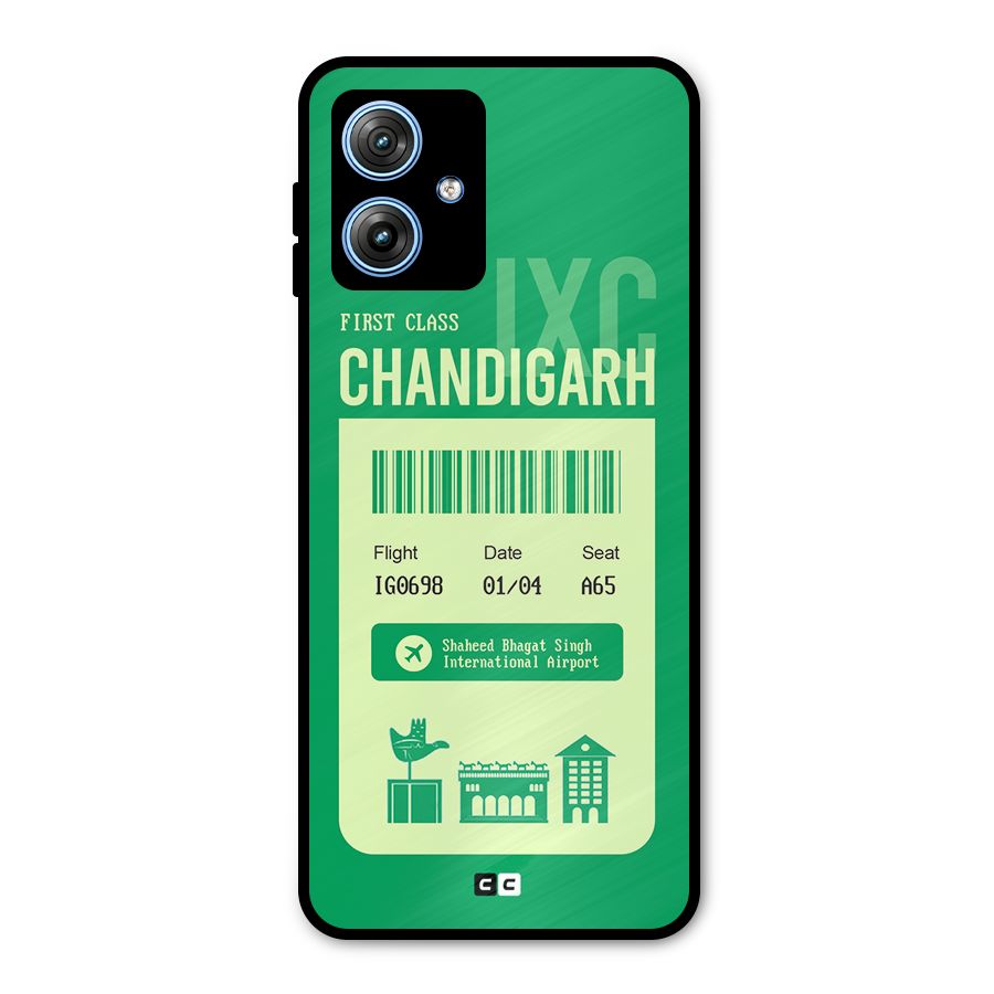Chandigarh Boarding Pass Metal Back Case for Moto G54