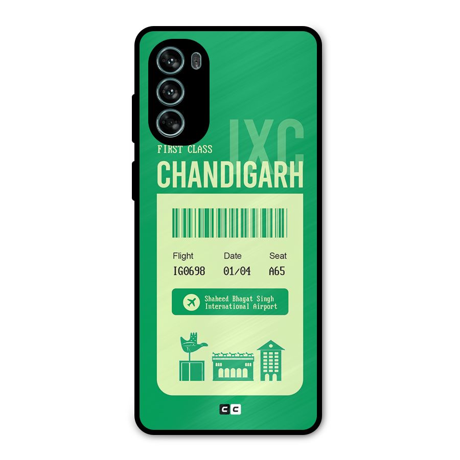 Chandigarh Boarding Pass Metal Back Case for Moto G62