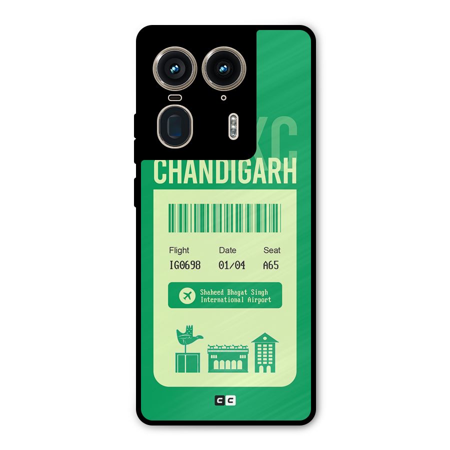 Chandigarh Boarding Pass Metal Back Case for Motorola Edge 50 Ultra