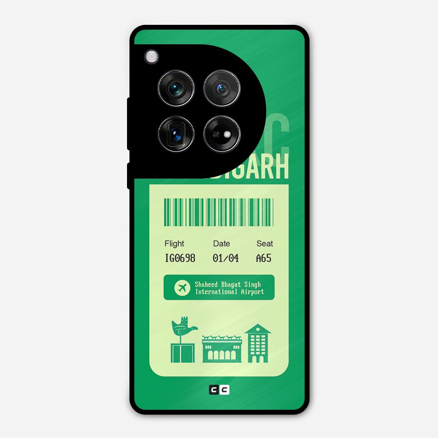 Chandigarh Boarding Pass Metal Back Case for OnePlus 12