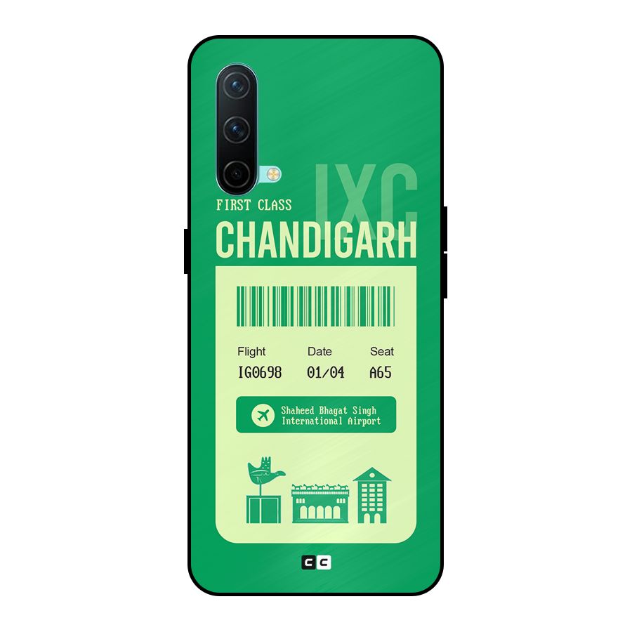 Chandigarh Boarding Pass Metal Back Case for OnePlus Nord CE 5G