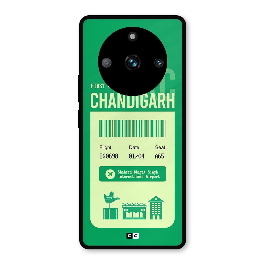 Chandigarh Boarding Pass Metal Back Case for Realme 11 Pro