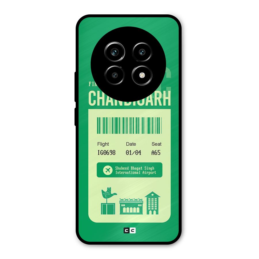 Chandigarh Boarding Pass Metal Back Case for Realme 13 Pro