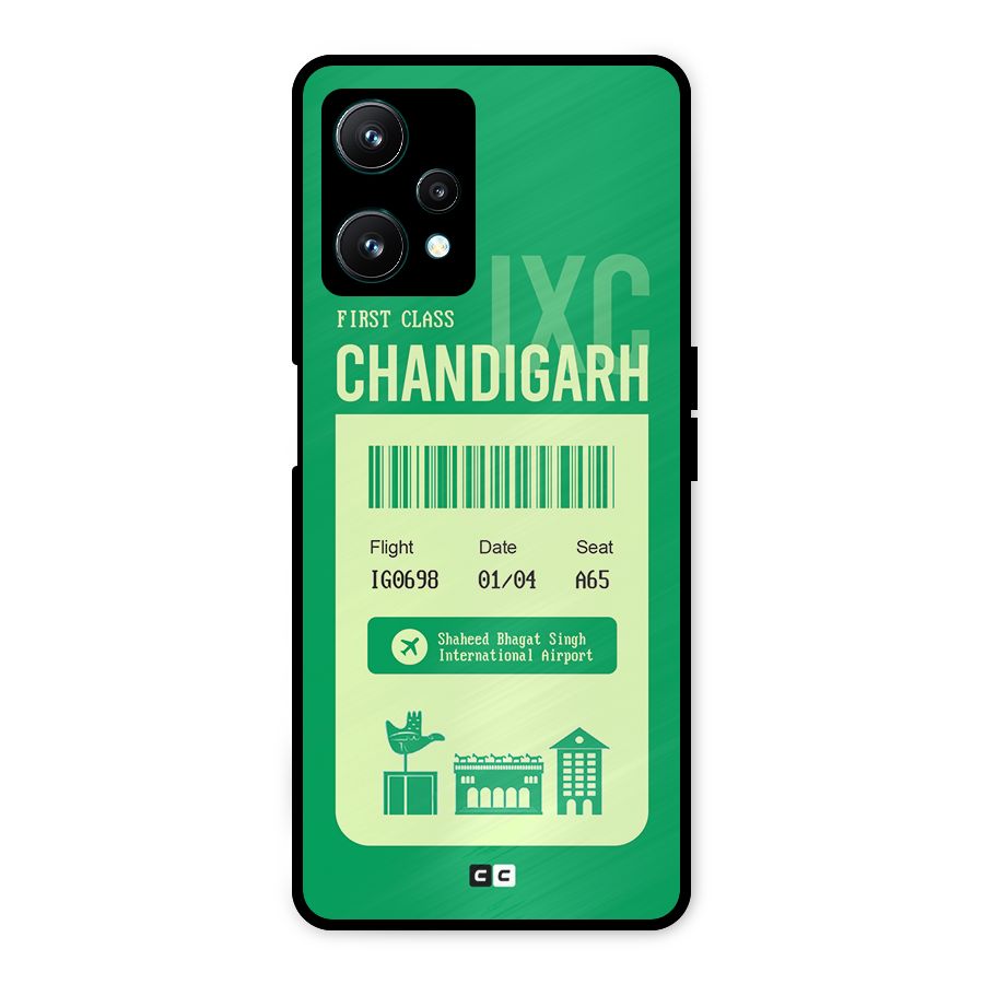 Chandigarh Boarding Pass Metal Back Case for Realme 9 Pro 5G