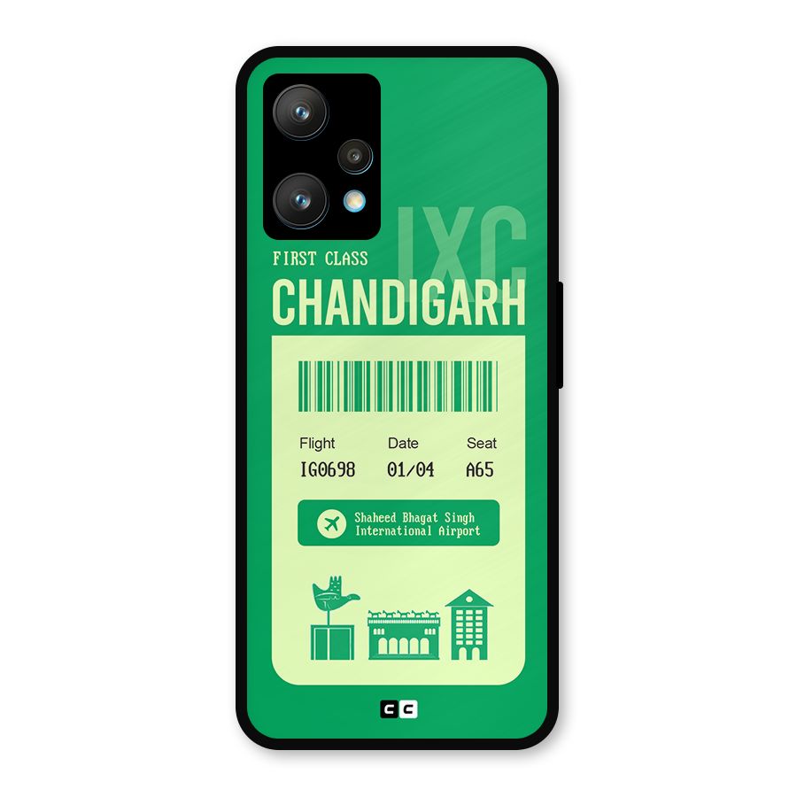 Chandigarh Boarding Pass Metal Back Case for Realme 9 Pro Plus 5G