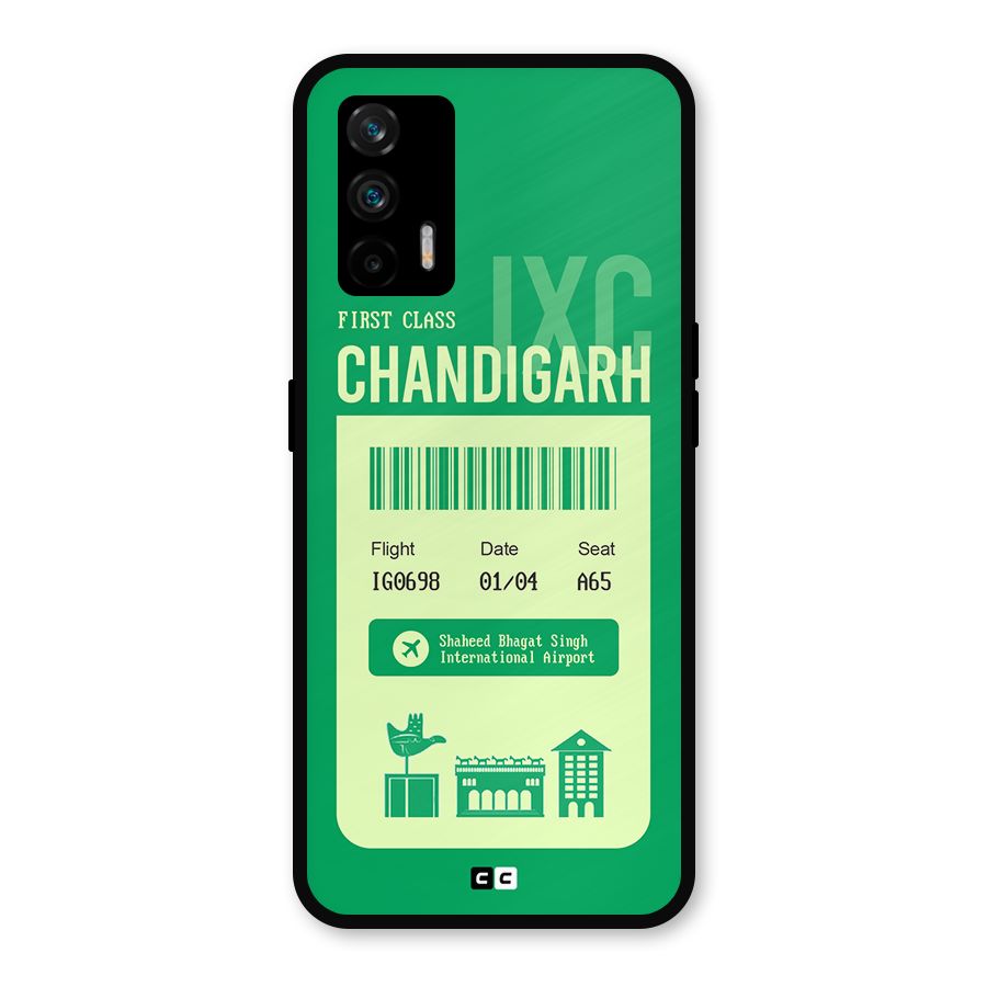Chandigarh Boarding Pass Metal Back Case for Realme GT 5G