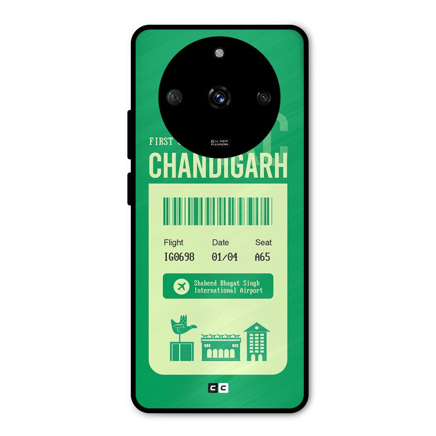 Chandigarh Boarding Pass Metal Back Case for Realme Narzo 60 5G