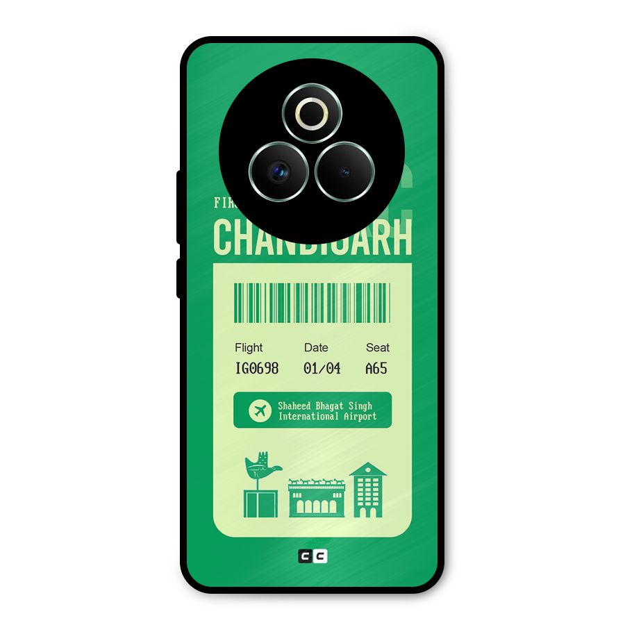 Chandigarh Boarding Pass Metal Back Case for Realme P3 Pro