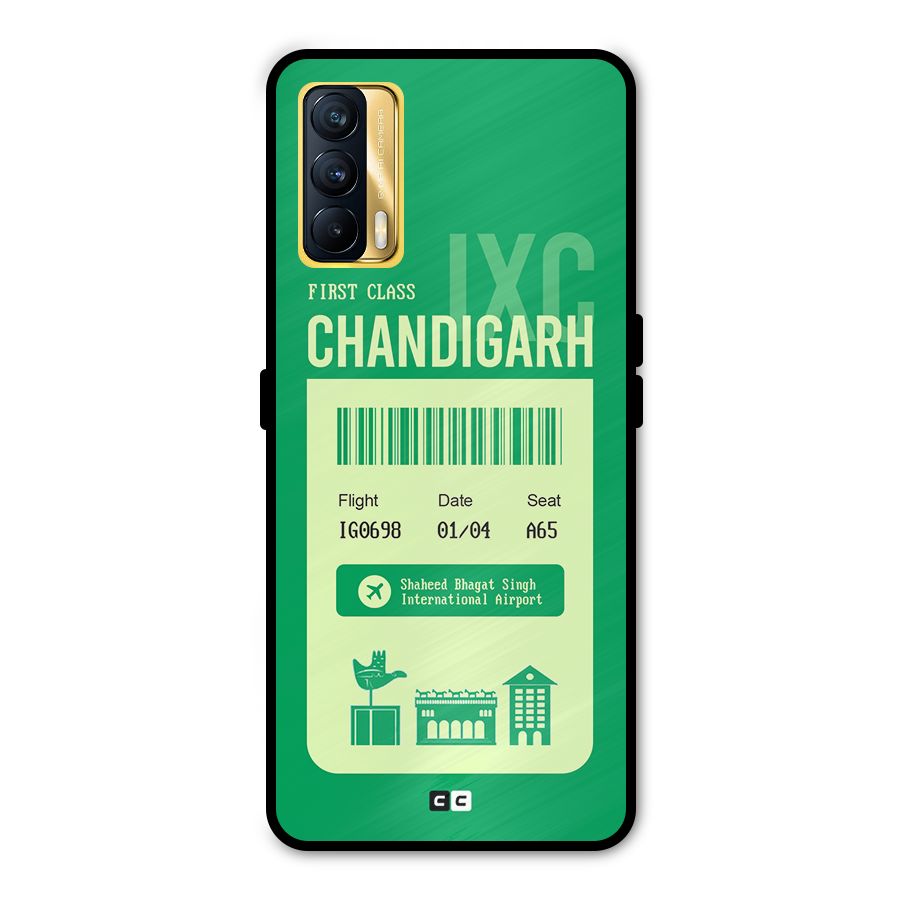 Chandigarh Boarding Pass Metal Back Case for Realme X7