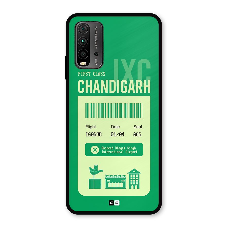 Chandigarh Boarding Pass Metal Back Case for Redmi 9 Power
