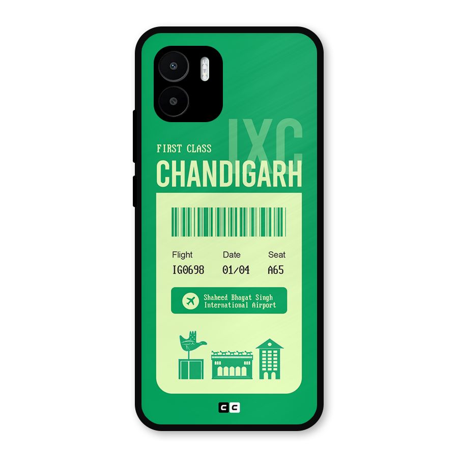 Chandigarh Boarding Pass Metal Back Case for Redmi A2