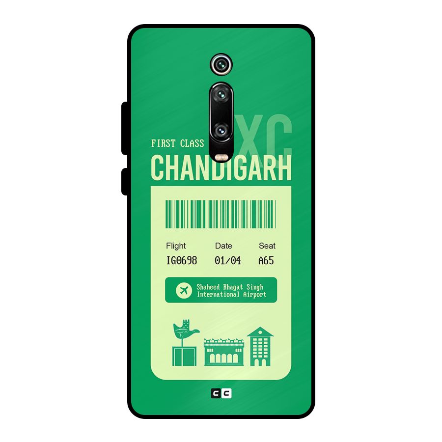 Chandigarh Boarding Pass Metal Back Case for Redmi K20 Pro