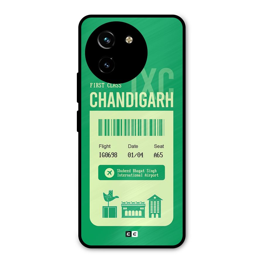 Chandigarh Boarding Pass Metal Back Case for Vivo T3x