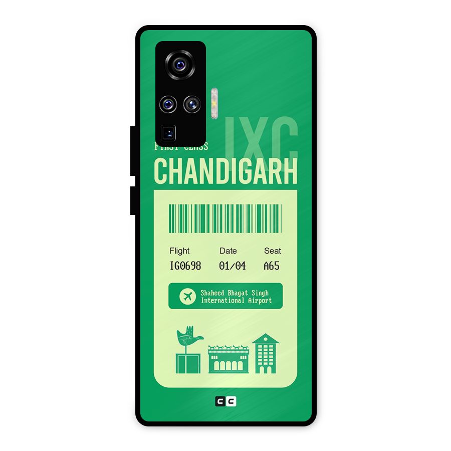 Chandigarh Boarding Pass Metal Back Case for Vivo X50 Pro