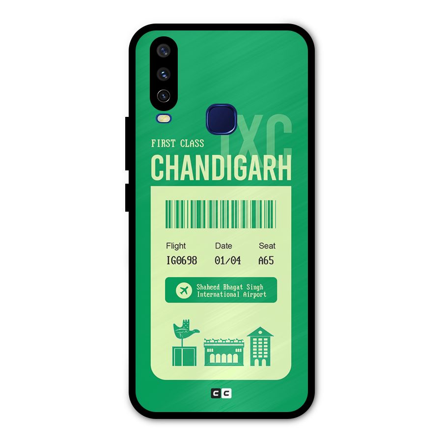Chandigarh Boarding Pass Metal Back Case for Vivo Y15