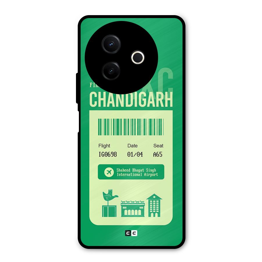 Chandigarh Boarding Pass Metal Back Case for Vivo Y39