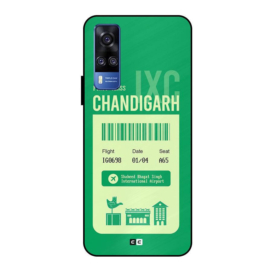 Chandigarh Boarding Pass Metal Back Case for Vivo Y51