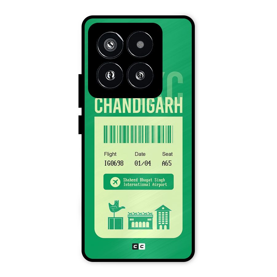Chandigarh Boarding Pass Metal Back Case for Xiaomi 14 Pro