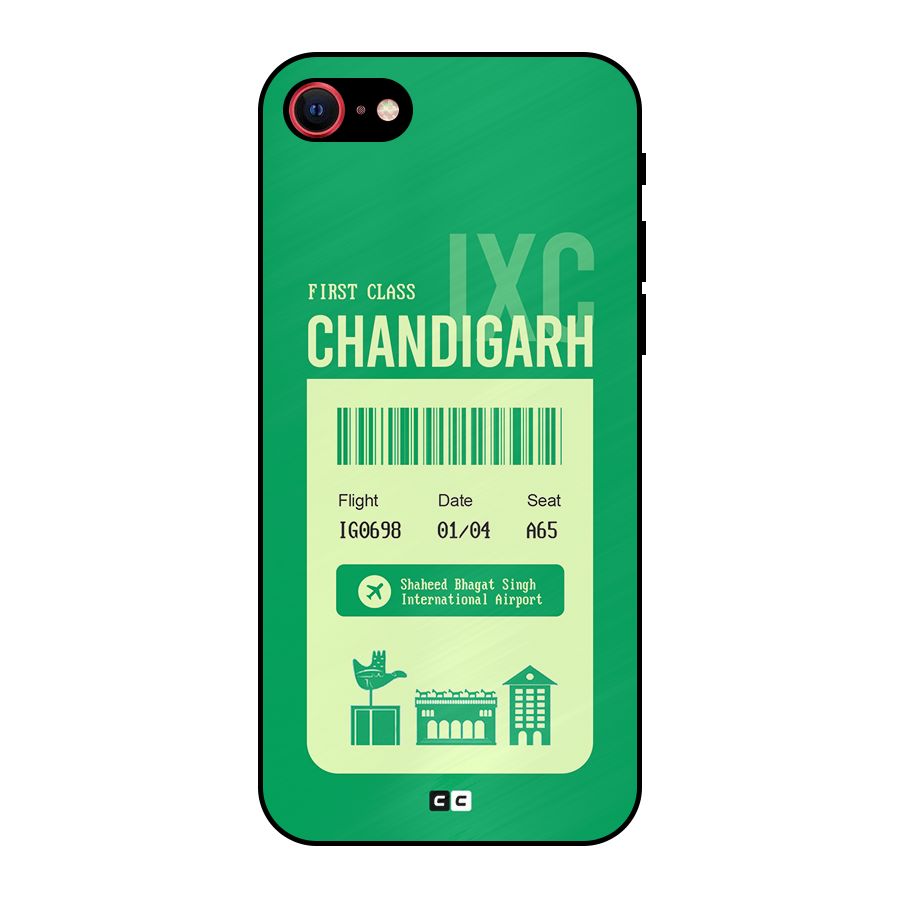 Chandigarh Boarding Pass Metal Back Case for iPhone 7