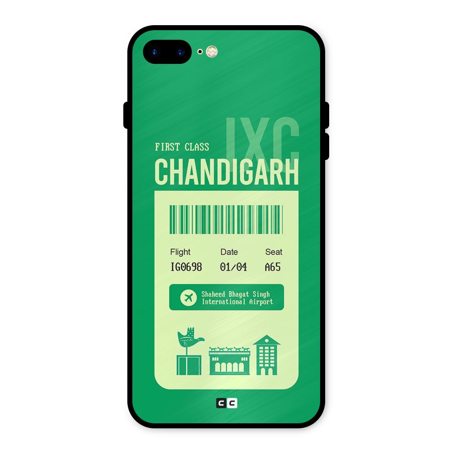 Chandigarh Boarding Pass Metal Back Case for iPhone 8 Plus