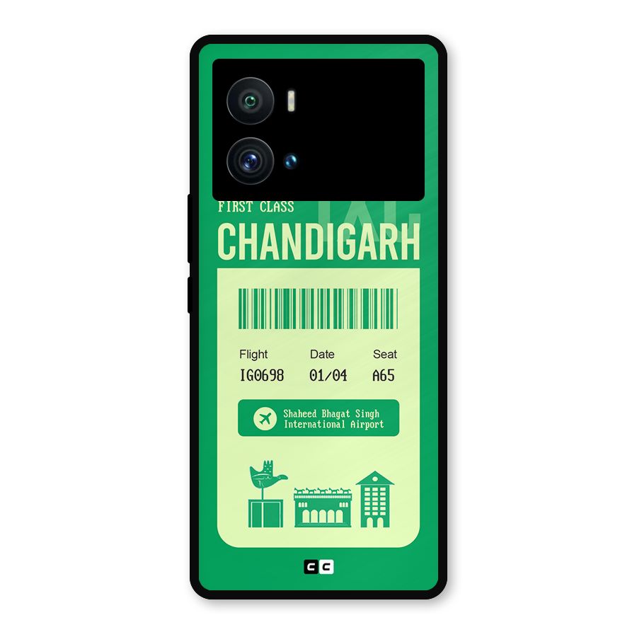 Chandigarh Boarding Pass Metal Back Case for iQOO 9 Pro