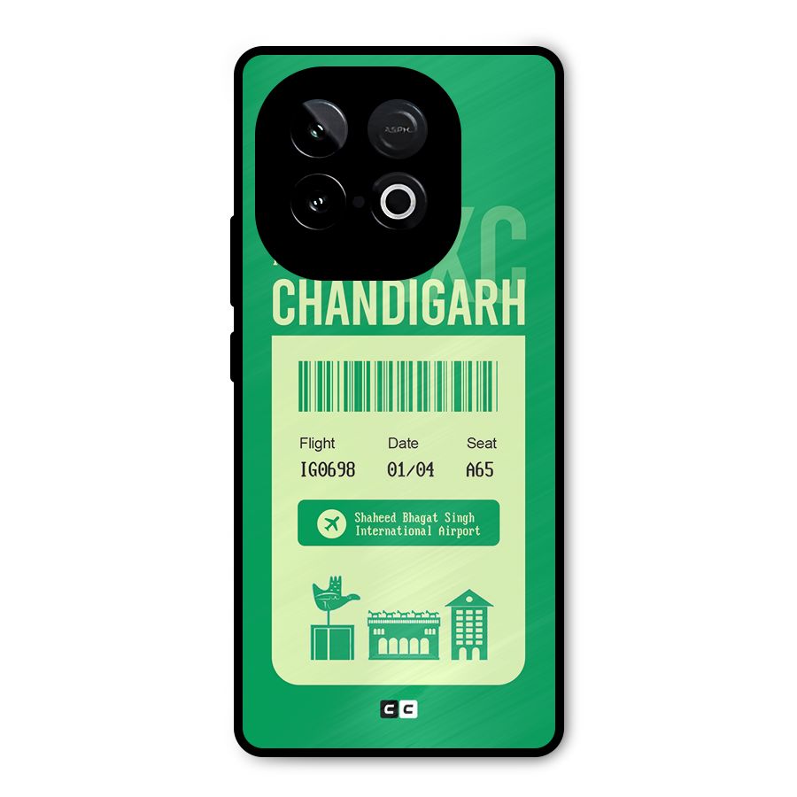 Chandigarh Boarding Pass Metal Back Case for iQOO Neo 10