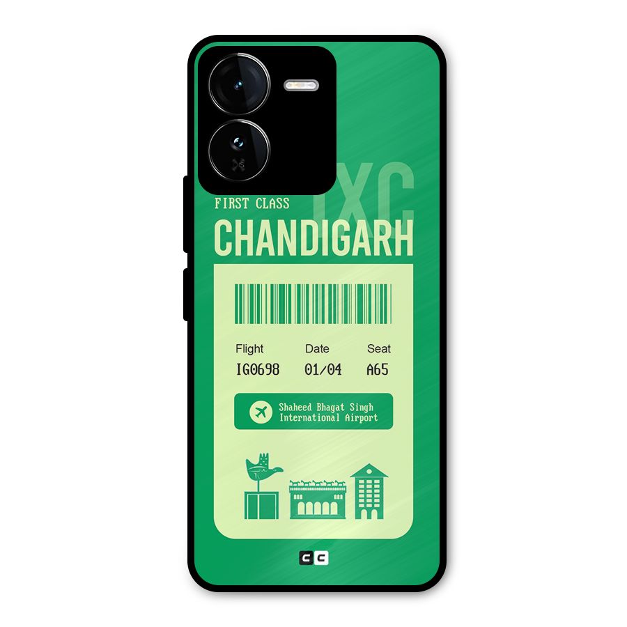 Chandigarh Boarding Pass Metal Back Case for iQOO Z9