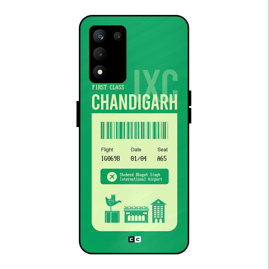 Chandigarh Boarding Pass Metal Back Case for realme 9 5G SE