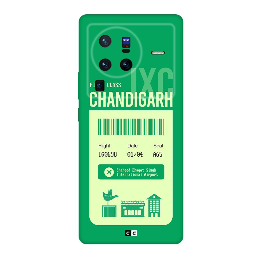 Chandigarh Boarding Pass Original Polycarbonate Back Case for Vivo X80