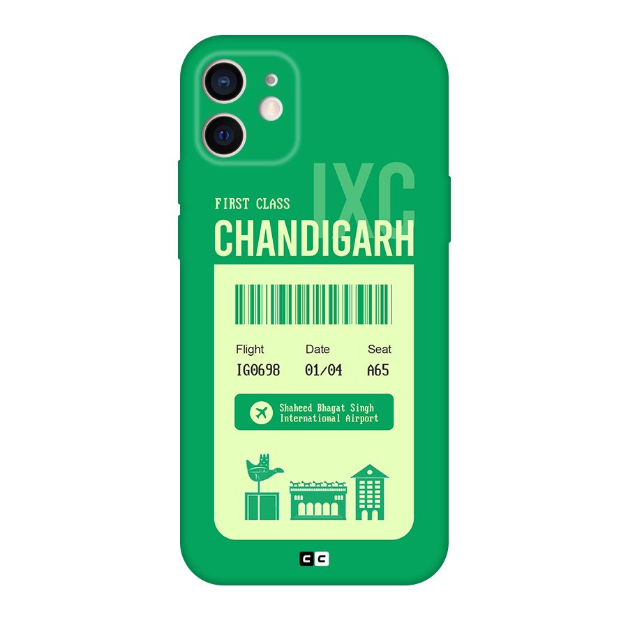 Chandigarh Boarding Pass Original Polycarbonate Back Case for iPhone 12