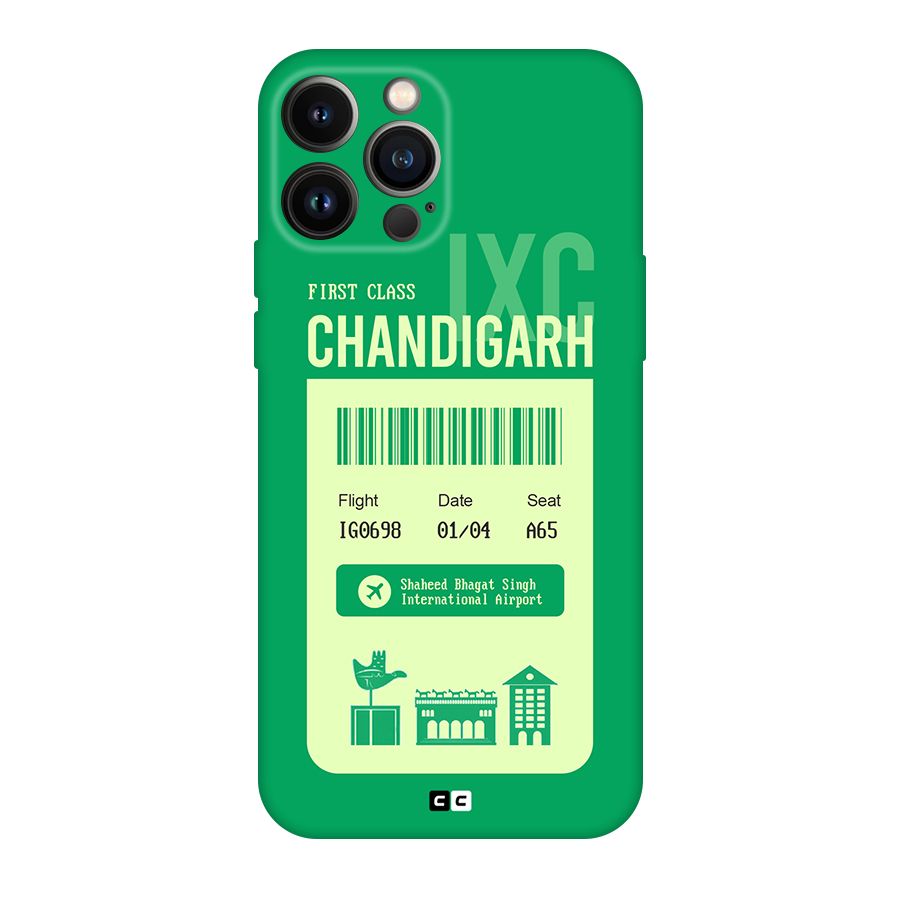 Chandigarh Boarding Pass Original Polycarbonate Back Case for iPhone 13 Pro Max
