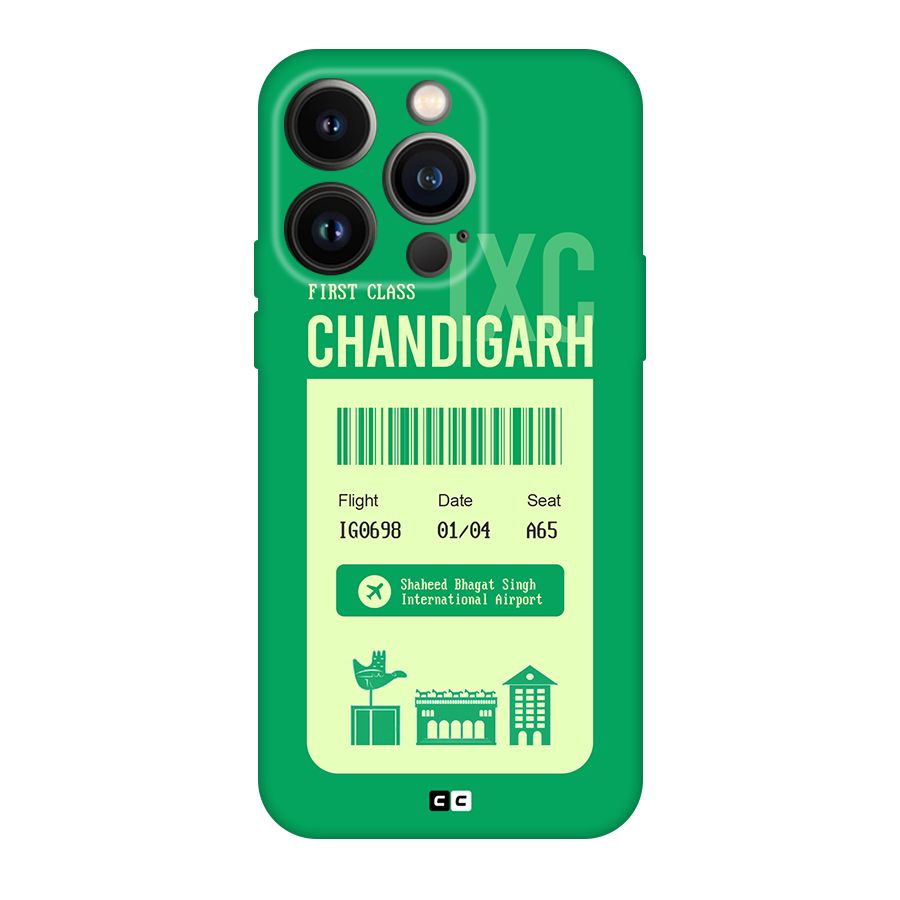 Chandigarh Boarding Pass Original Polycarbonate Back Case for iPhone 14 Pro