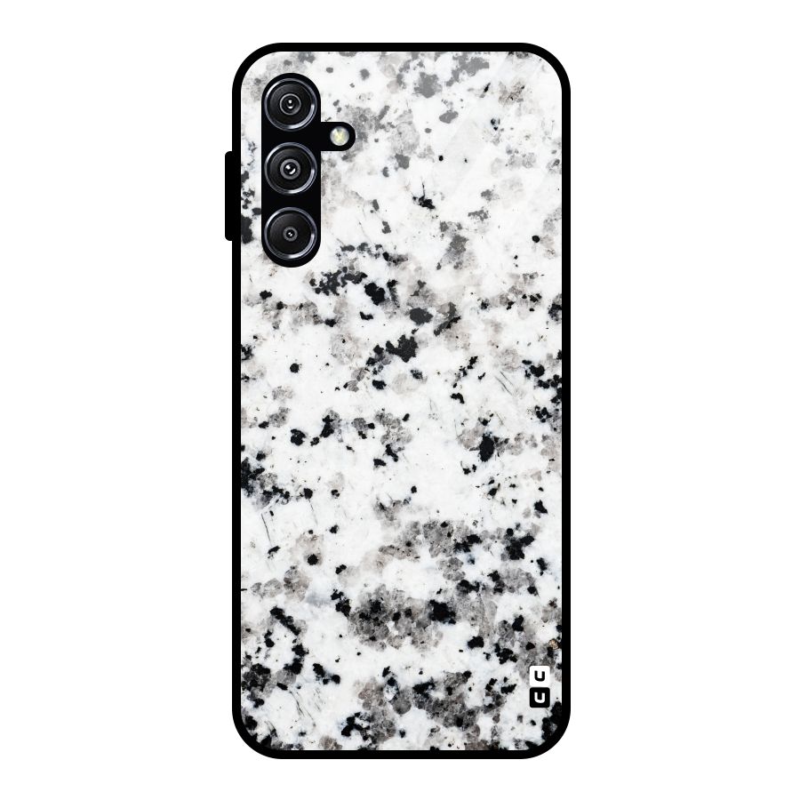 Charcoal Spots Marble Glass Back Case for Galaxy M34 5G