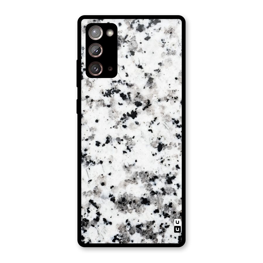 Charcoal Spots Marble Glass Back Case for Galaxy Note 20