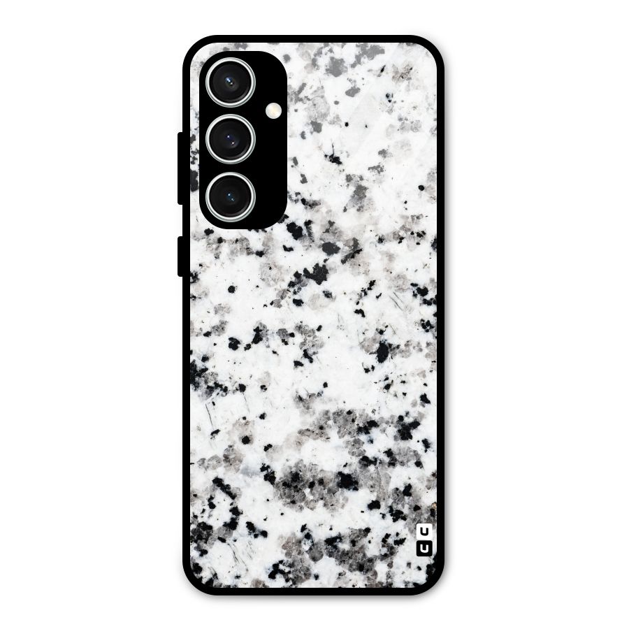 Charcoal Spots Marble Glass Back Case for Galaxy S23 FE