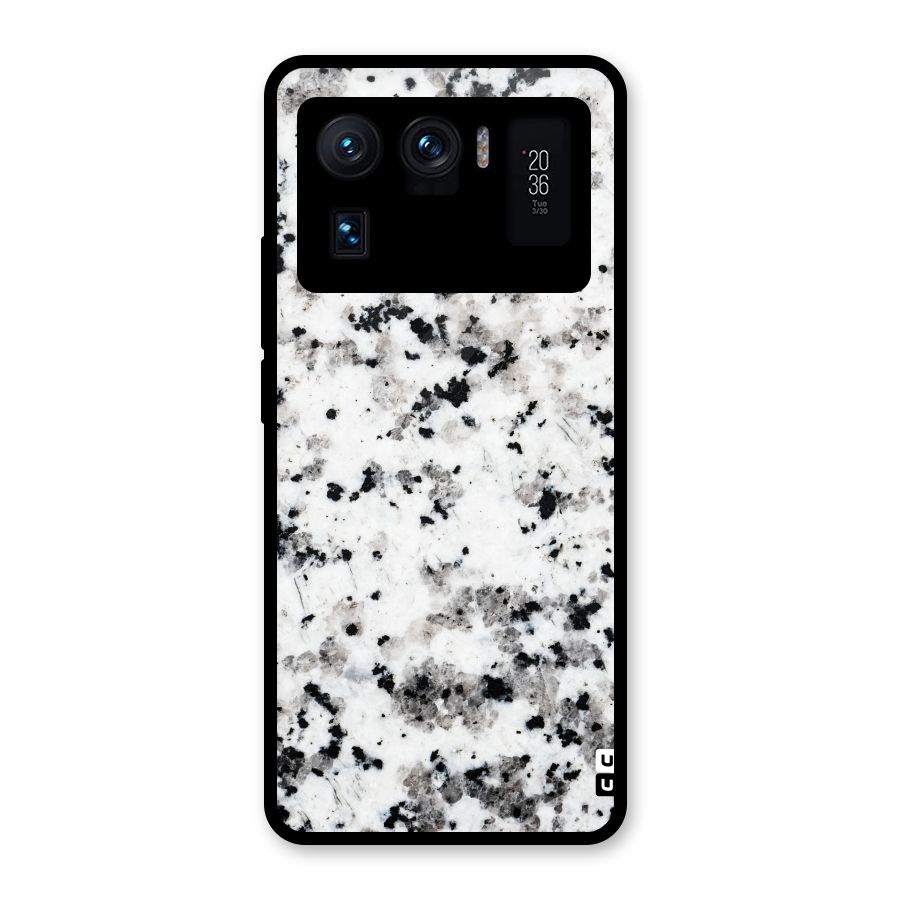 Charcoal Spots Marble Glass Back Case for Mi 11 Ultra