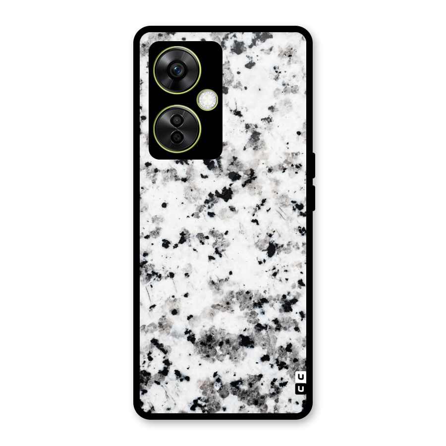 Charcoal Spots Marble Glass Back Case for OnePlus Nord CE 3 Lite