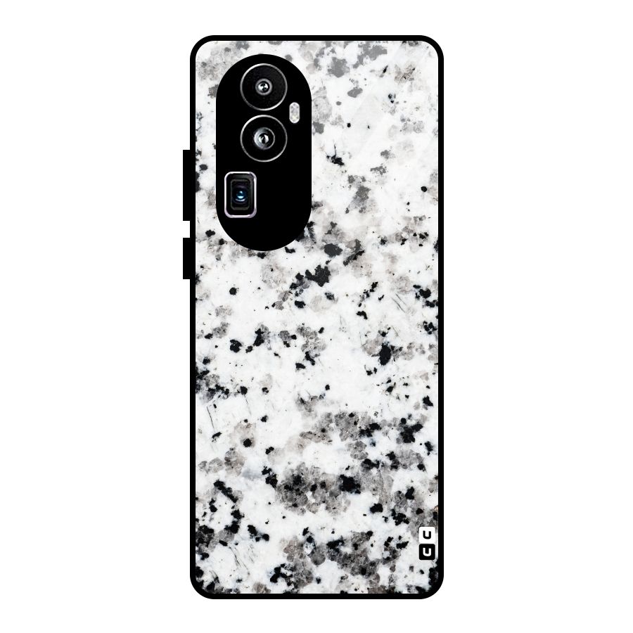 Charcoal Spots Marble Glass Back Case for Oppo Reno10 Pro Plus
