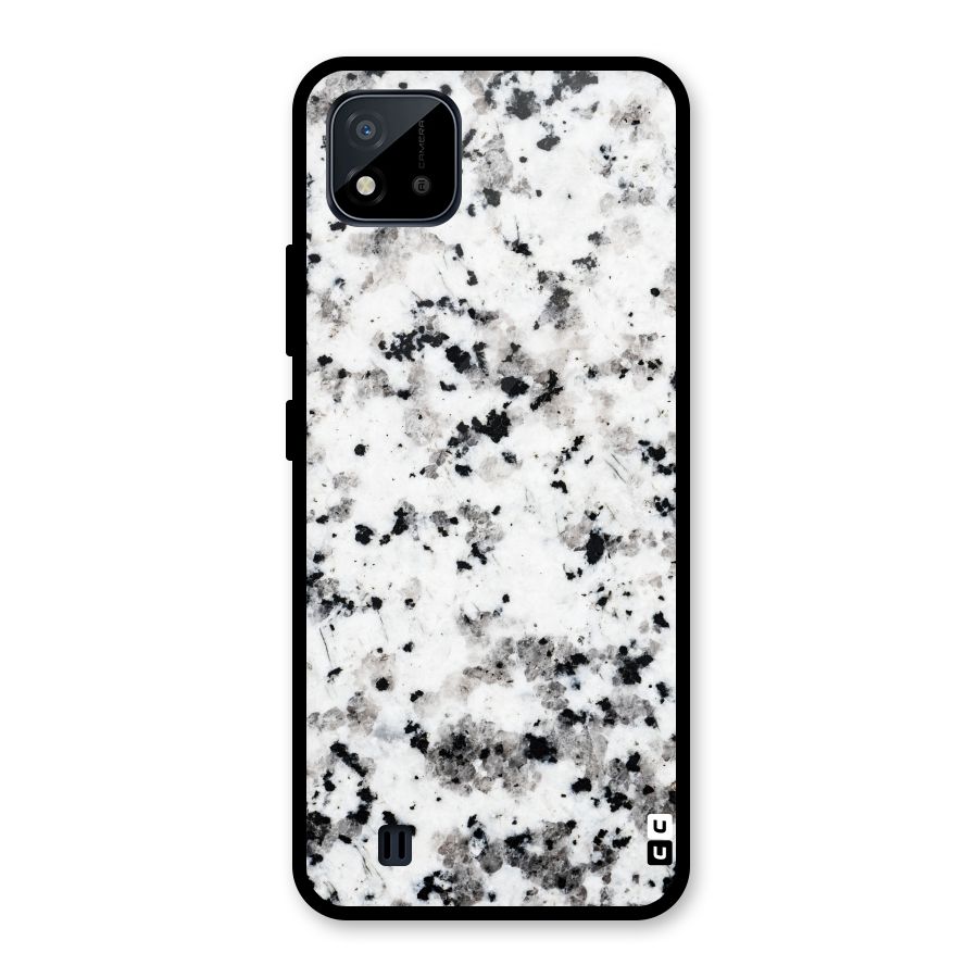 Charcoal Spots Marble Glass Back Case for Realme C11 2021