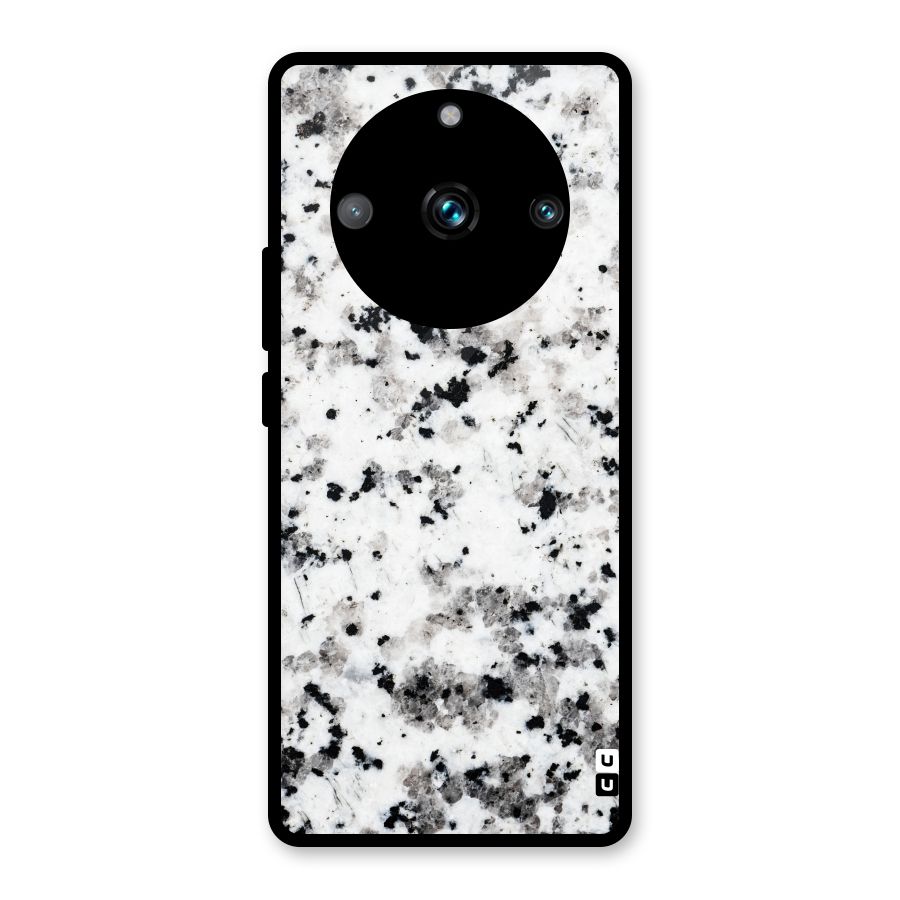 Charcoal Spots Marble Glass Back Case for Realme Narzo 60 Pro