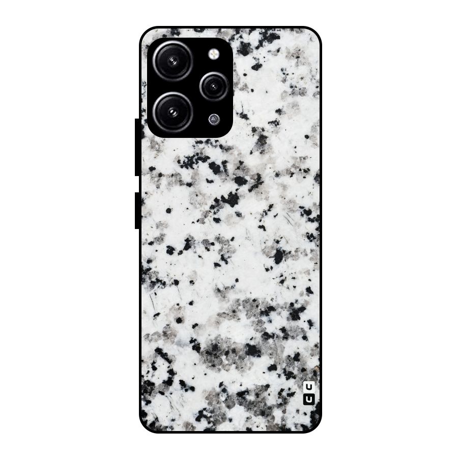 Charcoal Spots Marble Glass Back Case for Redmi 12 4G