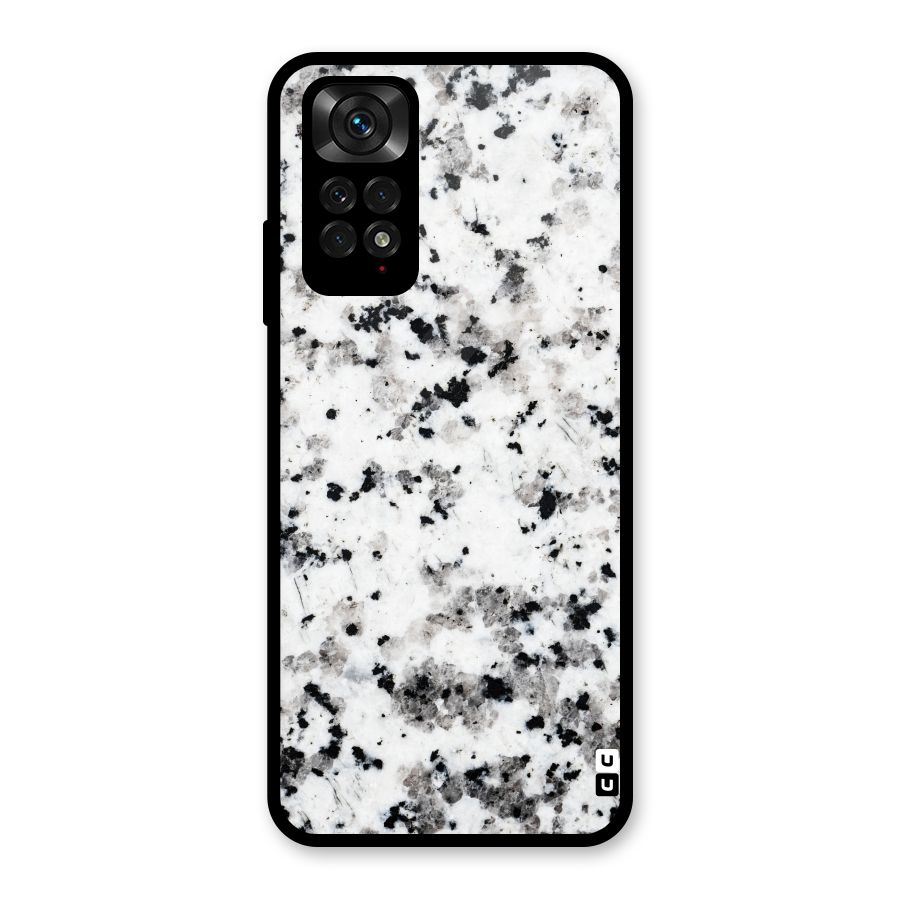 Charcoal Spots Marble Glass Back Case for Redmi Note 11S