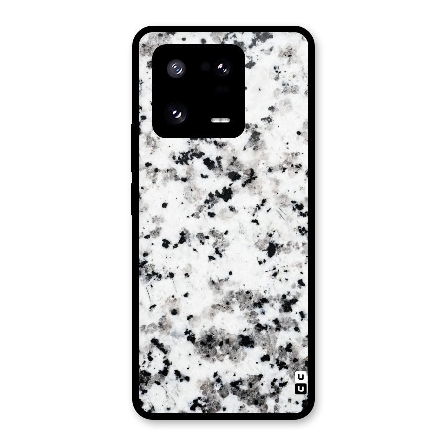 Charcoal Spots Marble Glass Back Case for Xiaomi 13 Pro