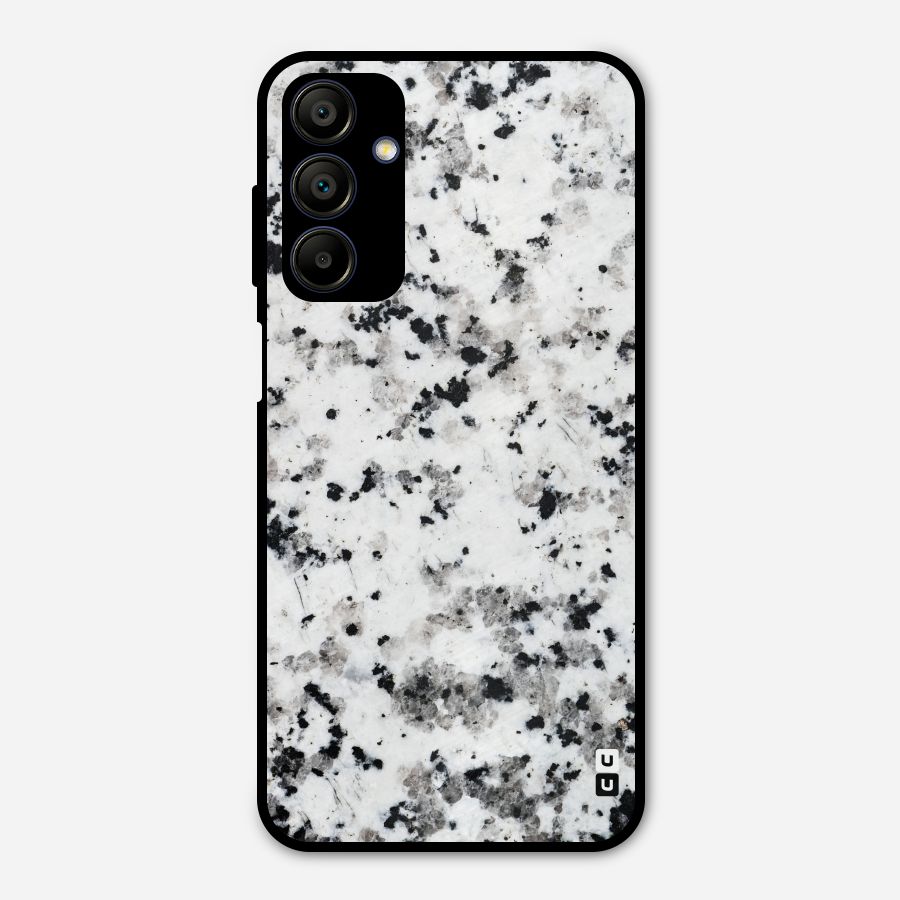 Charcoal Spots Marble Metal Back Case for Galaxy A15 5G