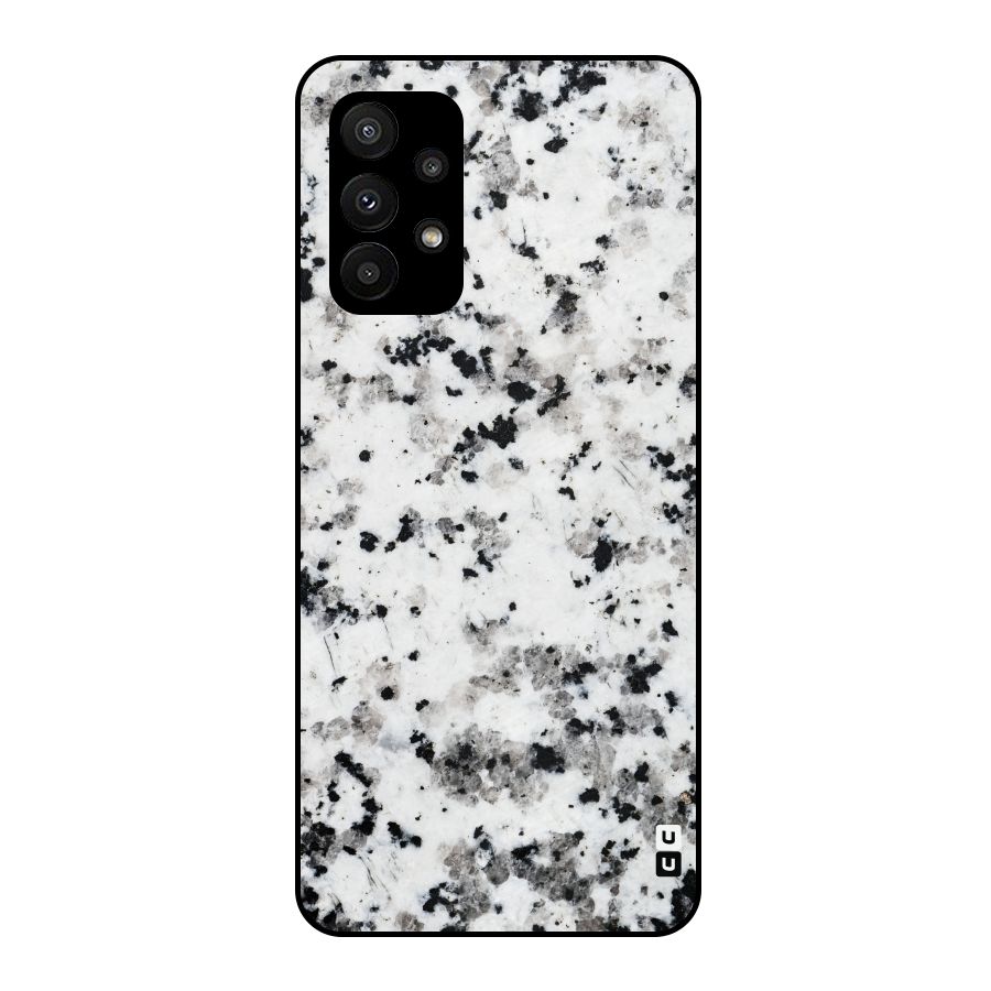 Charcoal Spots Marble Metal Back Case for Galaxy A23