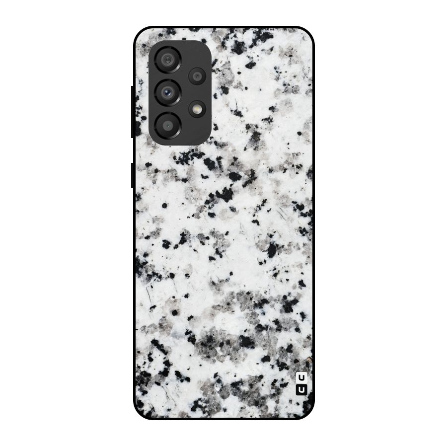 Charcoal Spots Marble Metal Back Case for Galaxy A33 5G